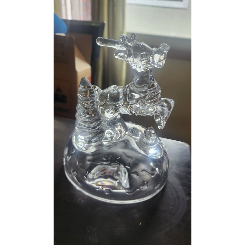 GUC Cristal Reindeer & Christmas Tree Crystal Figurine